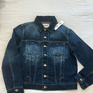 L'AGENCE Blue Jean Jacket Classic Trucker Style